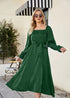 Vestido bohemio francés elegante e informal para primavera y verano de Olivia